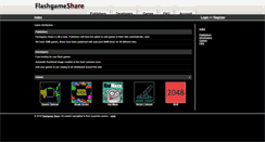 Desktop Screenshot of flashgameshare.com