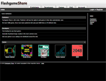 Tablet Screenshot of flashgameshare.com